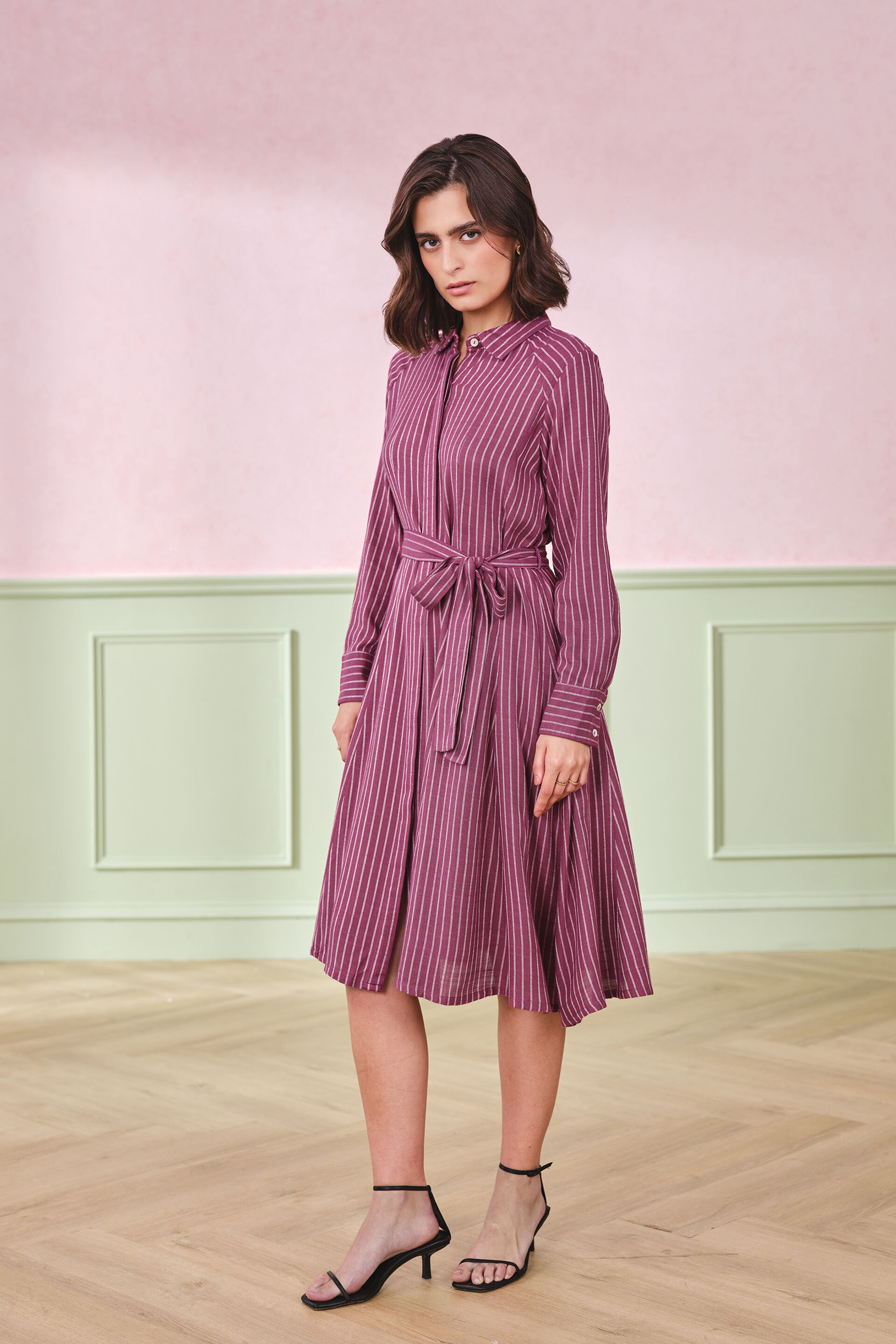 Rosalie Fruit Dove Viscose Dress, Fruit Dove, image 2